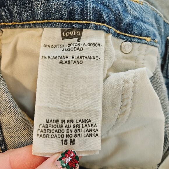 Levi's 515 Bootcut Jeans Light Wash Denim Women's 16 - Picture 7 of 12